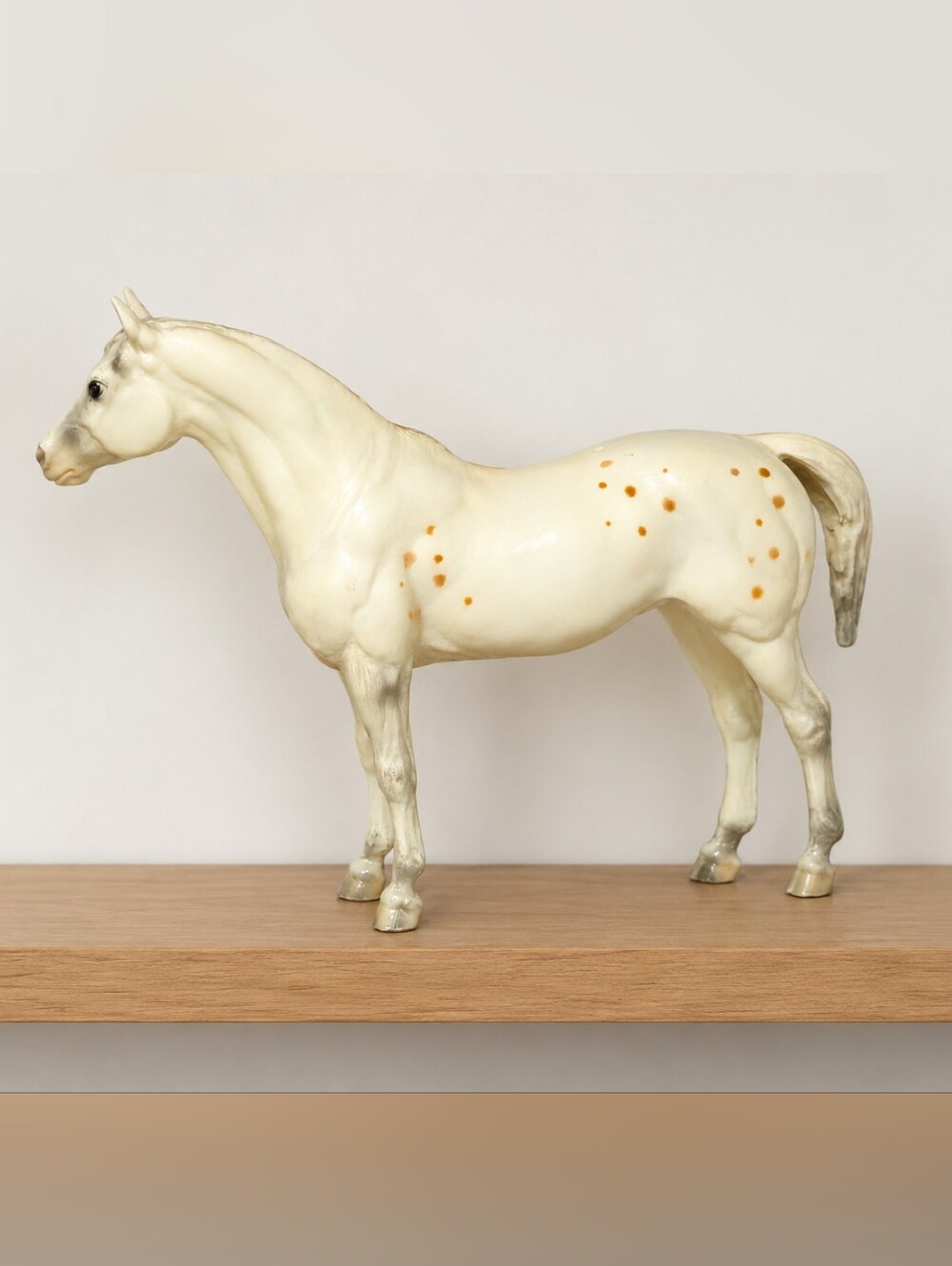 Breyer Vintage Appaloosa Horse Figurine | Cream Spotted Model Horse Collectible